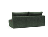 Akello sovesofa i 281 Avella Pine Green, set skråt bagfra