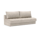 Akello sovesofa i 280 Avella Sand, set skråt forfra