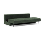 Akello sovesofa i 281 Avella Pine Green, med åben opbevaring