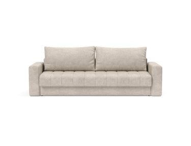 Akello sovesofa med armlæn i 280 Avella Sand, set forfra