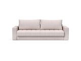 Akello sovesofa med armlæn i 300 Weda Sand, set forfra