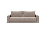 Akello sovesofa med armlæn i 318 Cordufine Beige, set forfra
