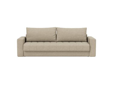 Akello sovesofa med armlæn i 356 Taura Sand, set forfra