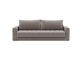 Akello sovesofa med armlæn i 418 Esina Truffle, set forfra