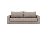 Akello sovesofa med armlæn i 472 Yuveno Warm Grey, set forfra