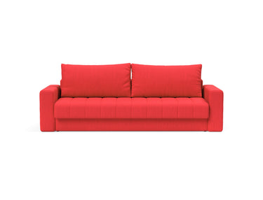 Akello sovesofa med armlæn i 511 Elegance Red, set forfra