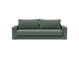Akello sovesofa med armlæn i 518 Elegance Green, set forfra