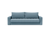 Akello sovesofa med armlæn i 525 Mixed Dance Light Blue, set forfra