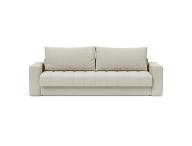 Akello sovesofa med armlæn i 527 Mixed Dance Natural, set forfra