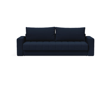 Akello sovesofa med armlæn i 528 Mixed Dance Blue, set forfra