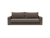 Akello sovesofa med armlæn i 530 Bouclé Taupe, set forfra
