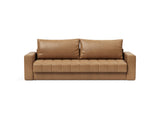 Akello sovesofa med armlæn i 551 Faunal Brown, set forfra