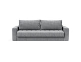 Akello sovesofa med armlæn i 565 Twist Granite, set forfra