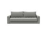 Akello sovesofa med armlæn i 853 Mahoga Dove Grey, set forfra