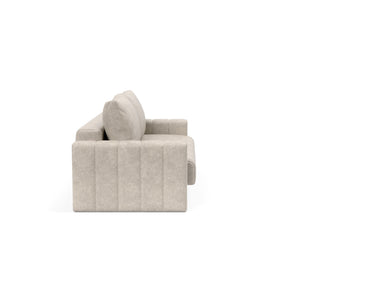 Akello sovesofa med armlæn i 280 Avella Sand, set fra siden