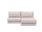 Akello sovesofa med chaiselong i 300 Weda Sand, set forfra