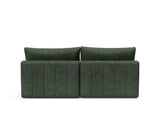 Akello sovesofa med chaiselong i 281 Avella Pine Green, set bagfra