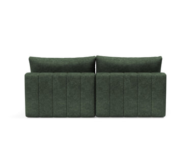 Akello sovesofa med chaiselong i 281 Avella Pine Green, set bagfra