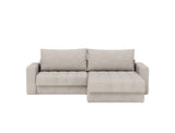 Akello sovesofa med chaiselong og armlæn i 471 Yuveno Sand, set forfra