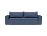 Newilla sovesofa i 302 Weda Blue, set forfra