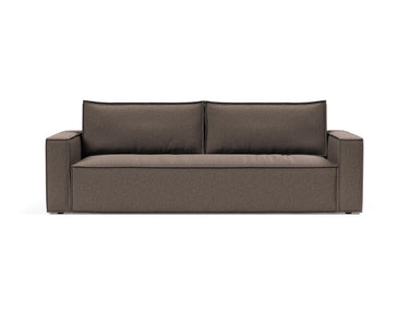 Newilla sovesofa i 530 Bouclé Taupe, set forfra