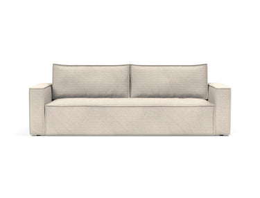 Newilla sovesofa i 594 Corduroy Ivory, set forfra