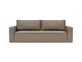 Newilla sovesofa i 850 Mahoga Caramel, set forfra