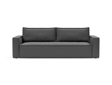 Newilla sovesofa i 852 Mahoga Seal Grey, set forfra