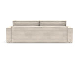 Newilla sovesofa i 594 Corduroy Ivory, set bagfra