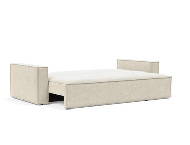 Newilla sovesofa i 357 Taura Off White, slået ud til seng