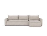 Newilla sovesofa med chaiselong i 471 Yuveno Sand, set forfra