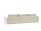 Newilla sovesofa med chaiselong i 357 Taura Off White, set skråt bagfra