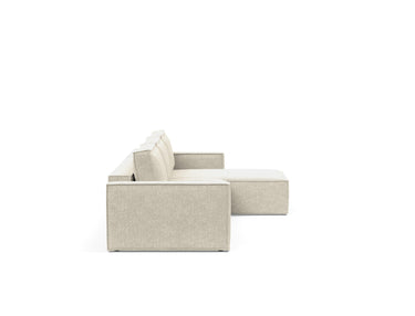 Newilla sovesofa med chaiselong i 357 Taura Off White, set fra siden