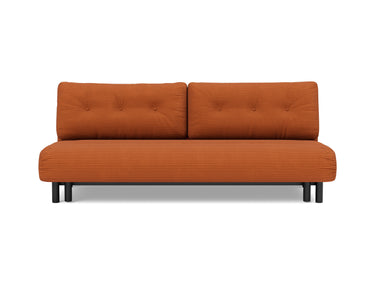 Nabli sovesofa i 595 Corduroy Burnt Orange, set forfra