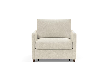 Neah stol med slim armlæn i 357 Taura Off White, set forfra
