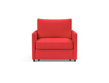 Neah stol med slim armlæn i 511 Elegance Red, set forfra