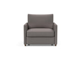 Neah stol med slim armlæn i 521 Mixed Dance Grey, set forfra