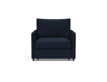 Neah stol med slim armlæn i 528 Mixed Dance Blue, set forfra