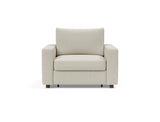Neah stol med standard armlæn i 527 Mixed Dance Natural, set forfra