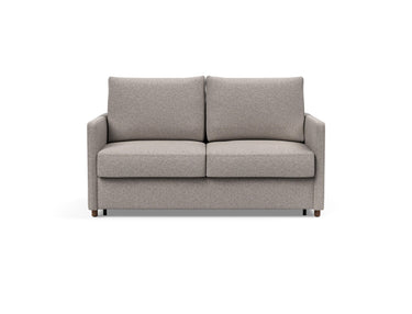 Neah 140 sovesofa med slim armlæn i 321 Corocco Warm Grey, set forfra