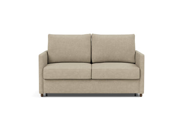 Neah 140 sovesofa med slim armlæn i 356 Taura Sand, set forfra