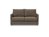 Neah 140 sovesofa med slim armlæn i 411 Esina Cedar Brown, set forfra