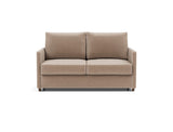 Neah 140 sovesofa med slim armlæn i 417 Esina Mocha, set forfra
