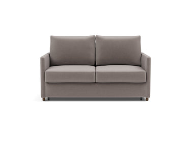 Neah 140 sovesofa med slim armlæn i 418 Esina Truffle, set forfra