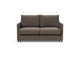 Neah 140 sovesofa med slim armlæn i 530 Bouclé Taupe, set forfra