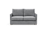 Neah 140 sovesofa med slim armlæn i 565 Twist Granite, set forfra