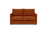 Neah 140 sovesofa med slim armlæn i 595 Corduroy Burnt Orange, set forfra