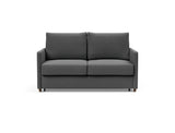 Neah 140 sovesofa med slim armlæn i 852 Mahoga Seal Grey, set forfra