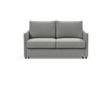 Neah 140 sovesofa med slim armlæn i 853 Mahoga Dove Grey, set forfra