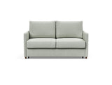 Neah 140 sovesofa med slim armlæn i 888 Mozart Slate Brown, set forfra